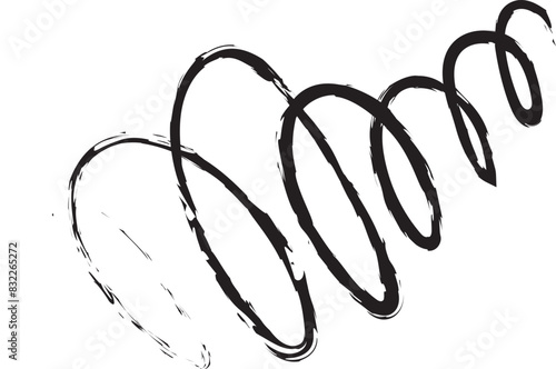 Swirl pencil texture of writing. Hand drown vector illustration