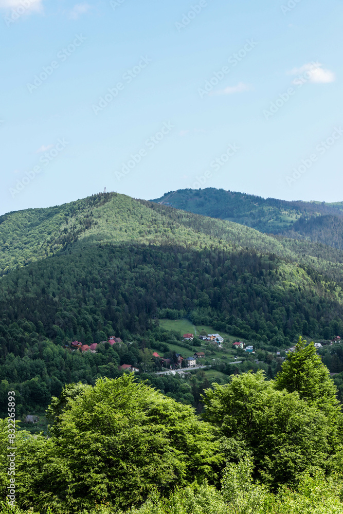 village in the Carpathian Mountains village in the Carpathian Mountains