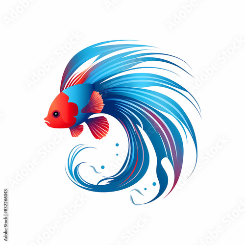 Betta fish - high quality logo ideal vector image photo