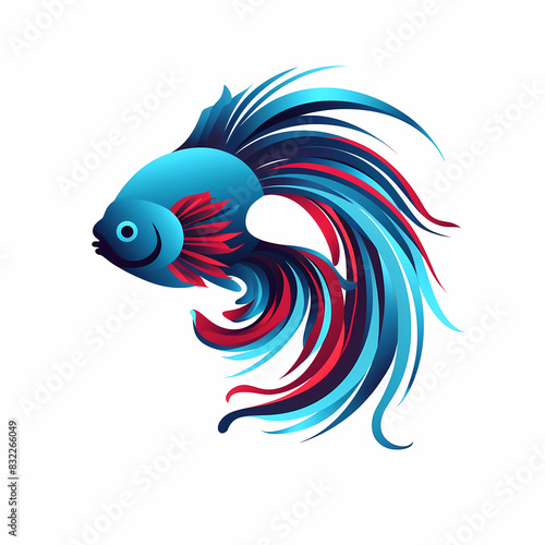 Betta fish - high quality logo ideal vector image