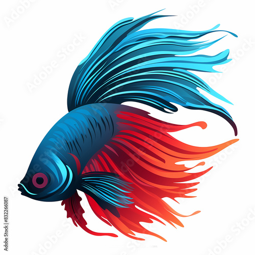 Betta fish - high quality logo ideal vector image photo