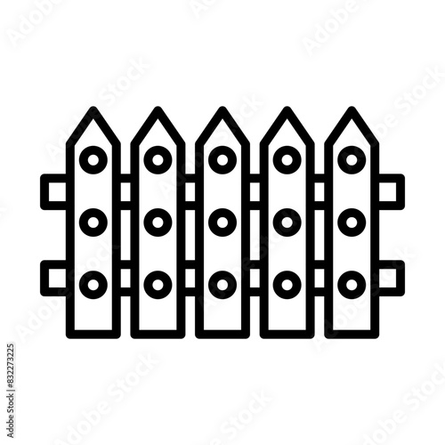 Fence line icon