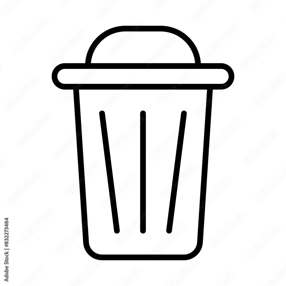 Trash can line icon Trash can line icon