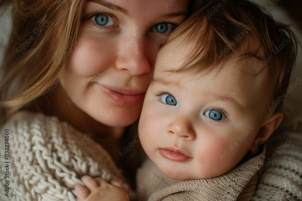 Happy mother's day celebration conceptual picture with mother and her child made by Generative AI technology Happy mother's day celebration conceptual picture with mother and her child made by Generative AI technology