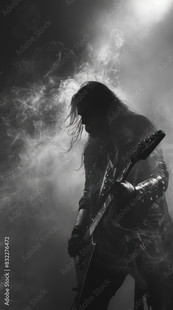 Obraz premium Eerie Stage Effects and Darkness, Celebrate the diversity of Music : La Fête de la Musique.