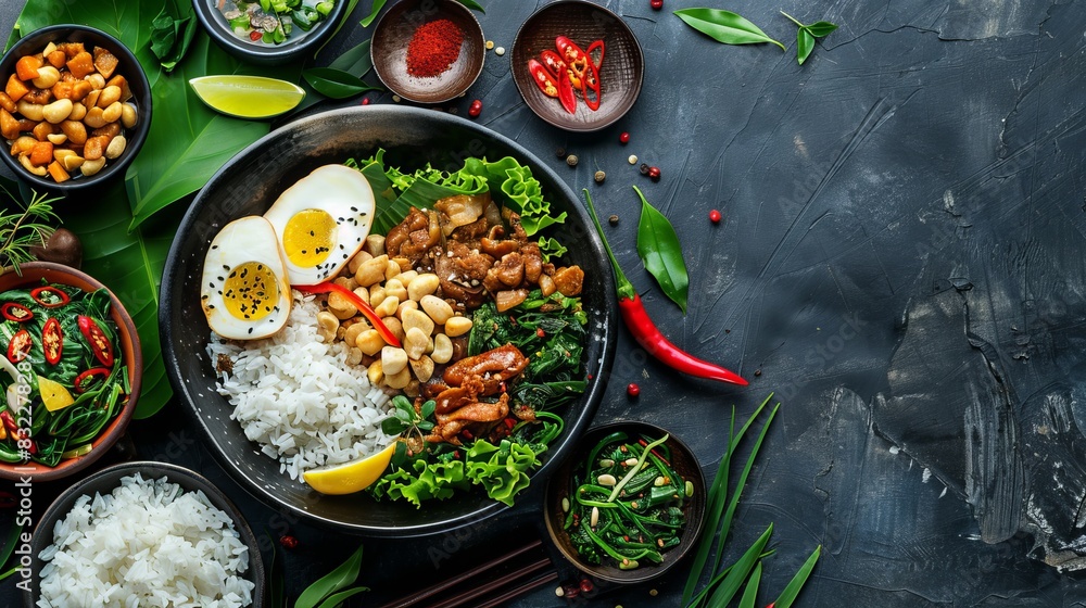 indonesian food rawon with copy space indonesian food rawon with copy space