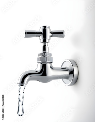 water tap isolated on white background