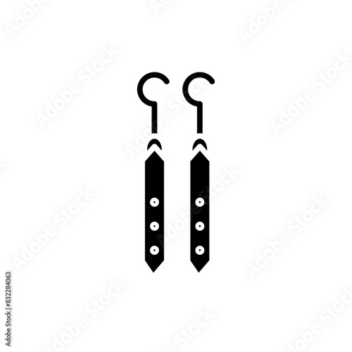 earrings glyph icon