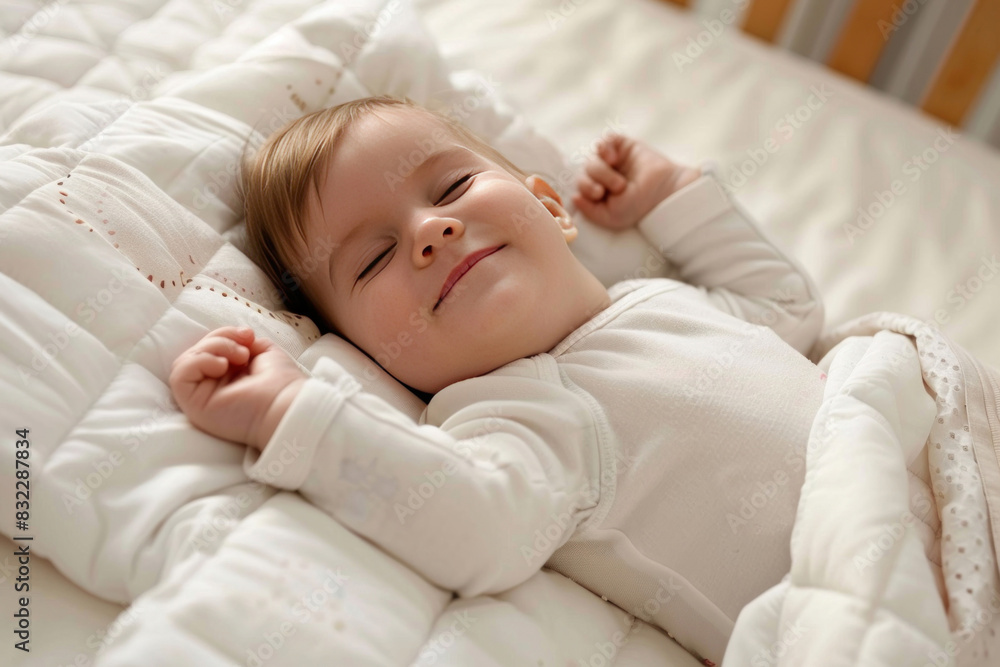 child sleeping in bed child sleeping in bed