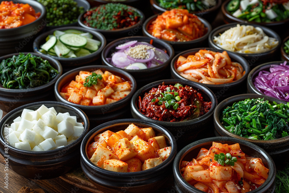 Ingredients for South Korean kimchi Ingredients for South Korean kimchi