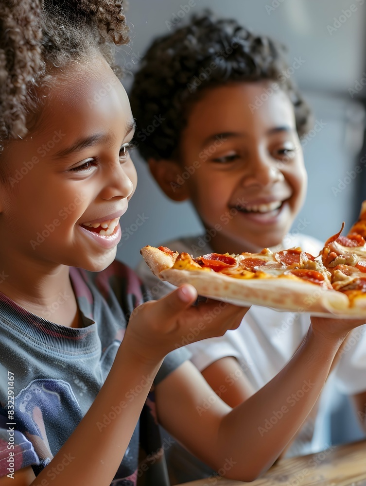 Young friends having pizza together Young friends having pizza together