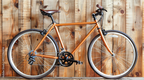 bicycle on a wall