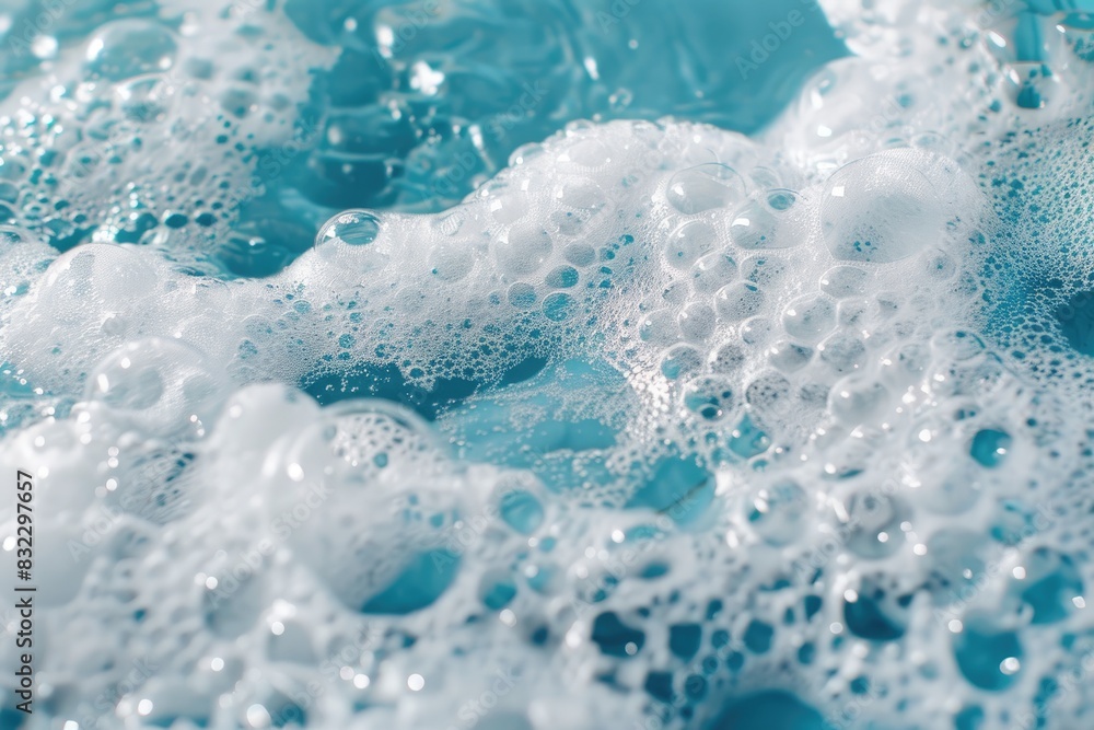 a image of a close up of a foamy blue surface a image of a close up of a foamy blue surface