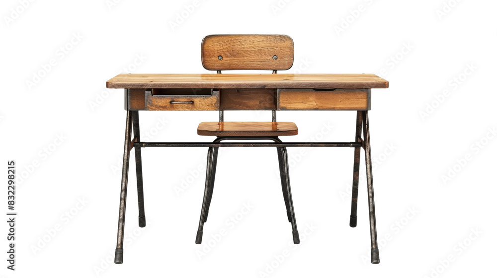 School desk and chair , back to school School desk and chair , back to school