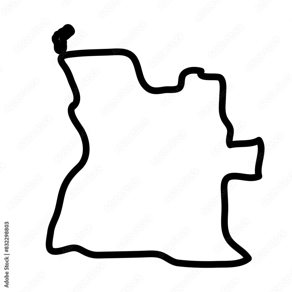 Luanda map illustration Luanda map illustration