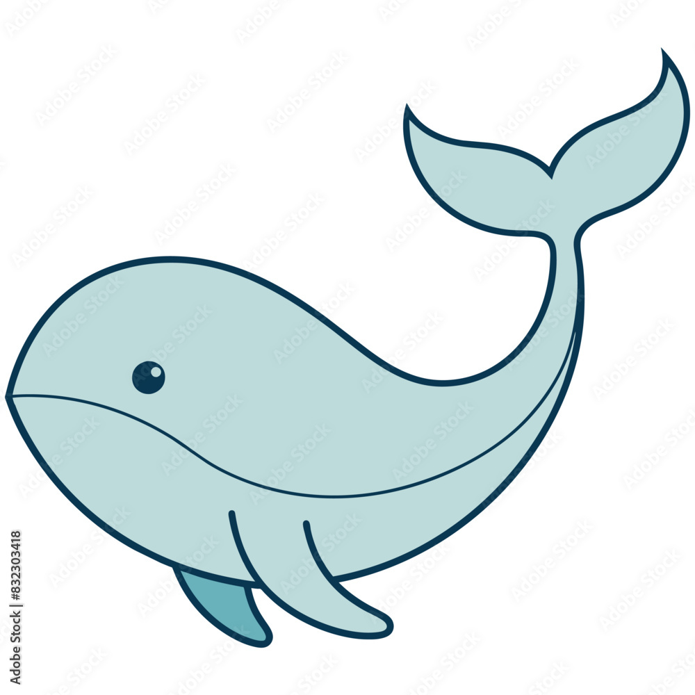 Whimsical Ocean Friend Marine Life Illustrations Blue Whale Whimsical Ocean Friend Marine Life Illustrations Blue Whale