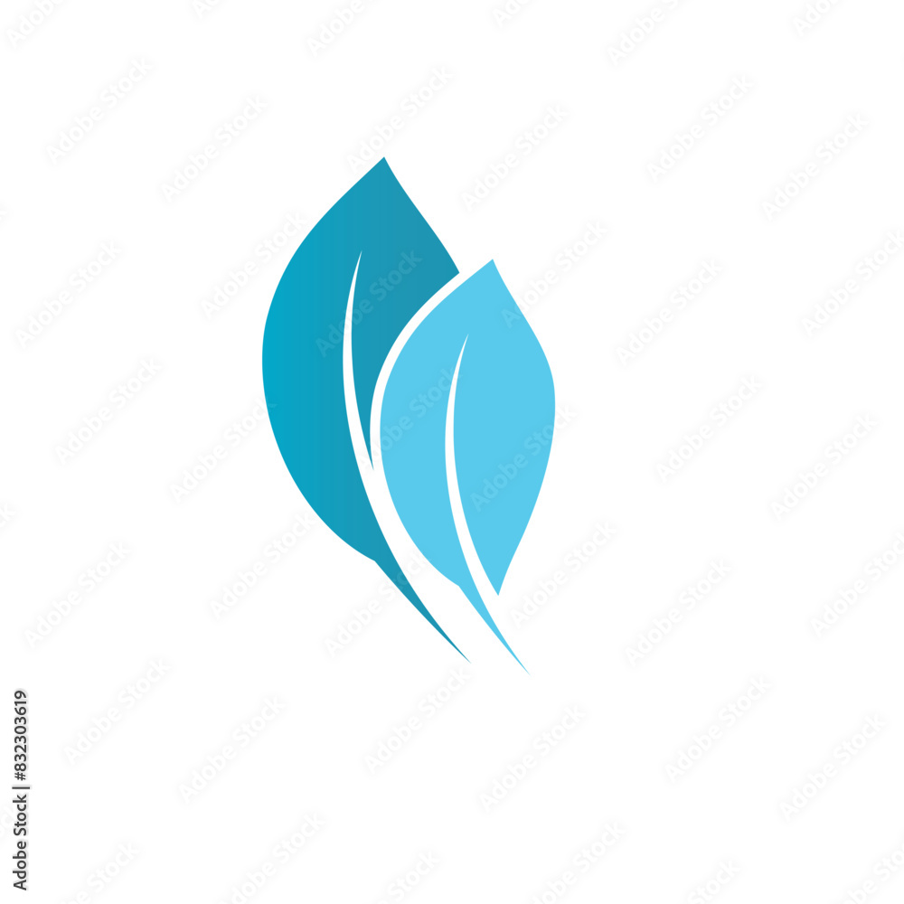 Mint leaf logo vector element template and symbol Mint leaf logo vector element template and symbol
