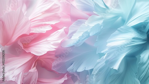 a image of a close up of a flower with a pink and blue background