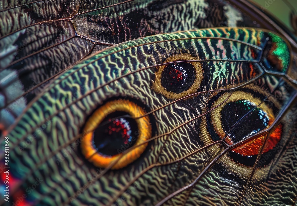 a image of a close up of a butterfly's eye a image of a close up of a butterfly's eye
