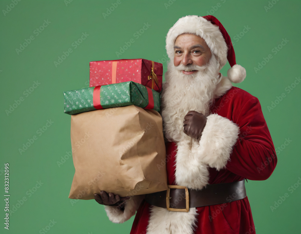 Naklejka premium Santa Claus, Święty Mikołaj