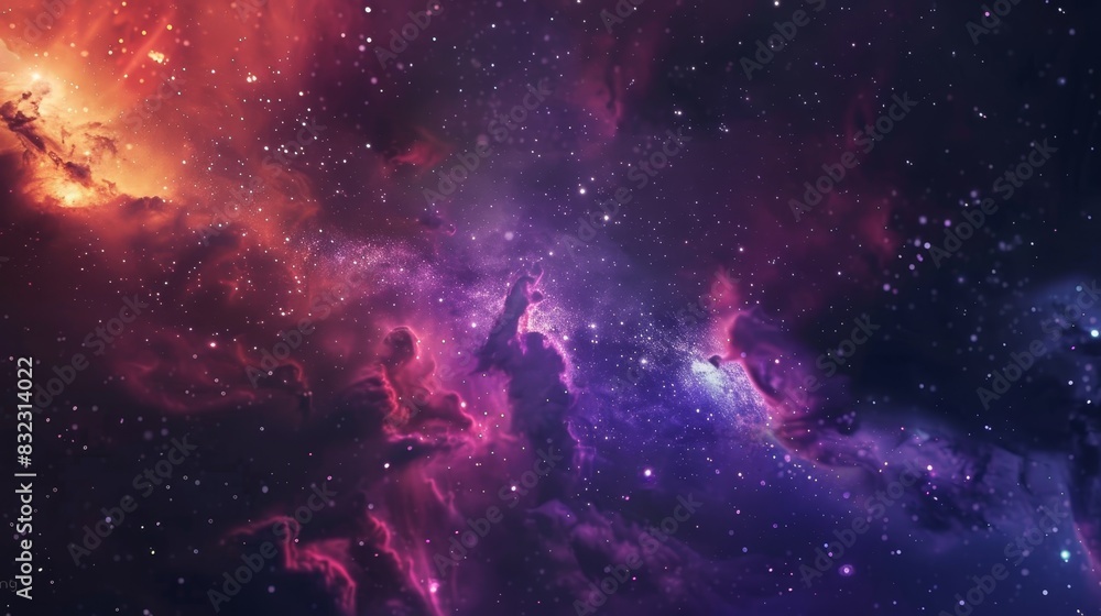 Stunning deep space nebula with vibrant colors, cosmic formations, and glimmering stars. A breathtaking view of the universe. Stunning deep space nebula with vibrant colors, cosmic formations, and glimmering stars. A breathtaking view of the universe.