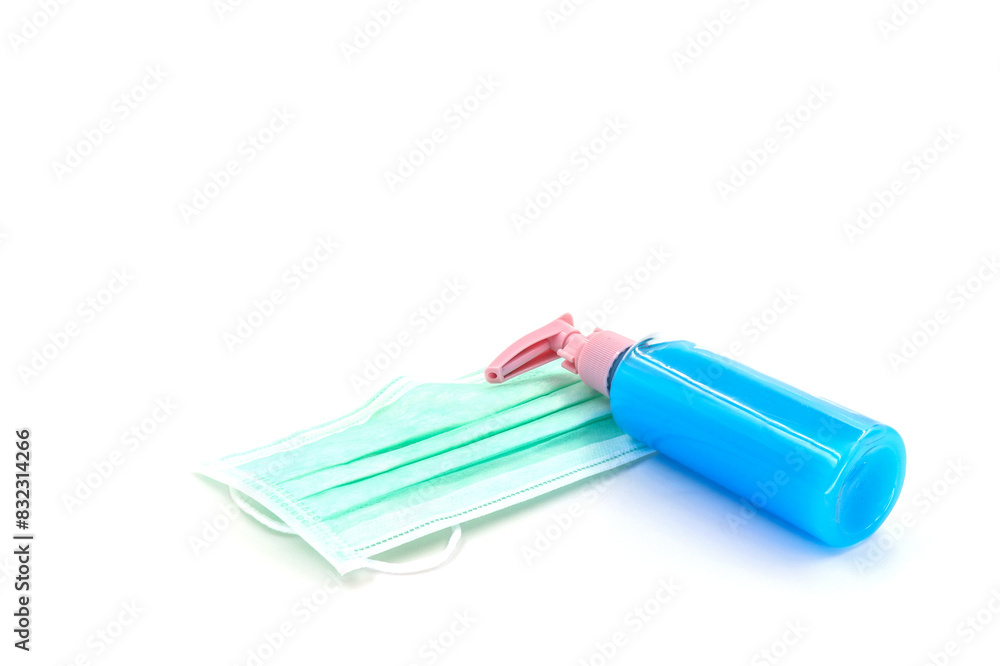Face masks and hand washing gel Face masks and hand washing gel