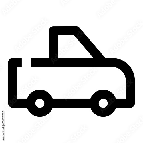 Car Pick up line vehicle and transportation icon