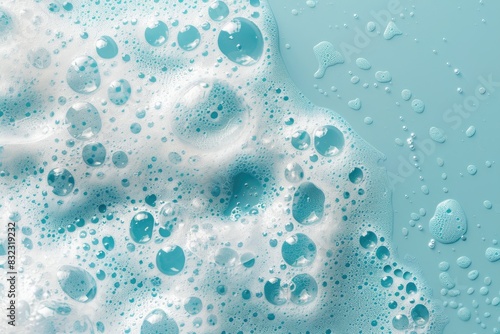 Macro Shot of Bubbly Soap Foam
