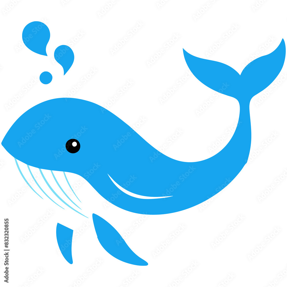Whimsical Ocean Friend Marine Life Illustrations Blue Whale Whimsical Ocean Friend Marine Life Illustrations Blue Whale