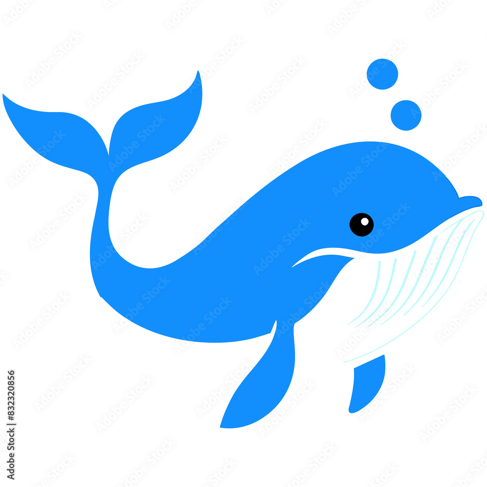 Whimsical Ocean Friend Marine Life Illustrations Blue Whale Whimsical Ocean Friend Marine Life Illustrations Blue Whale