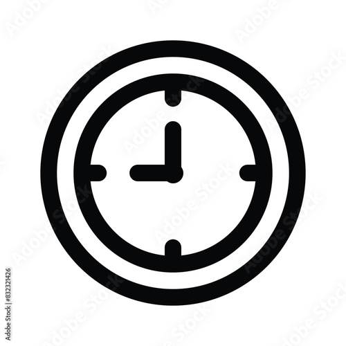 Amazing icon of clock in modern design style