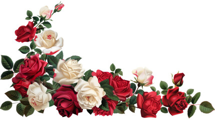 Roses in a corner