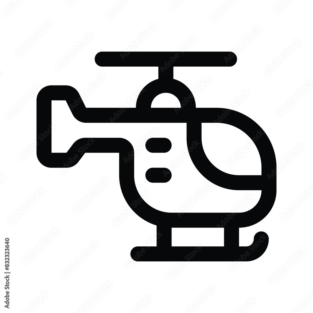 Creatively designed icon of helicopter, ready to use Creatively designed icon of helicopter, ready to use