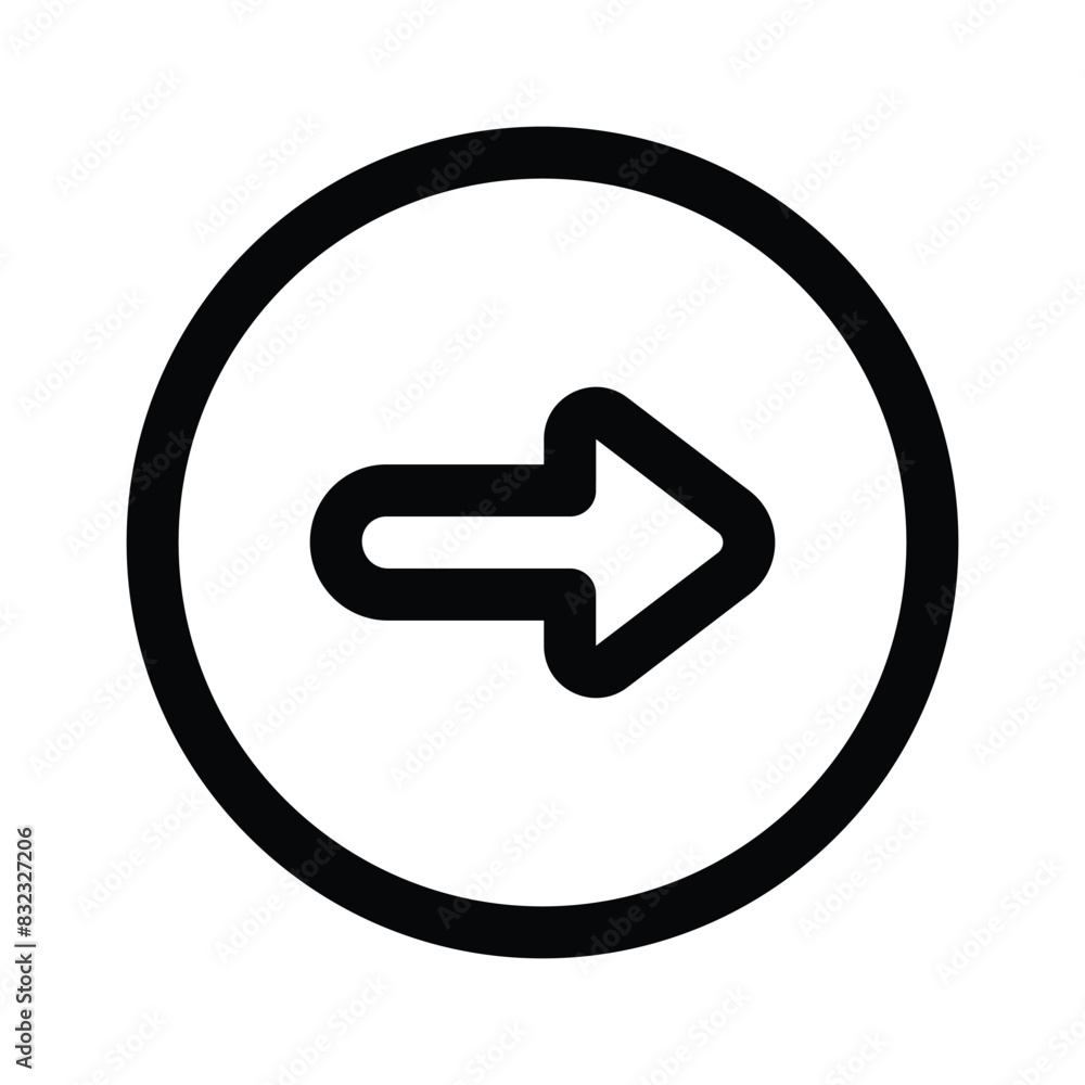 Arrow Icon in trendy style isolated on white background Arrow Icon in trendy style isolated on white background
