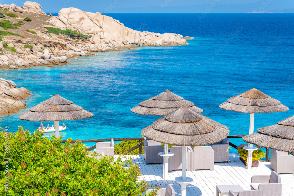 Sardinia, italian island in mediterranean sea
