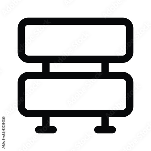 A road barrier icon design, barricade vector design
