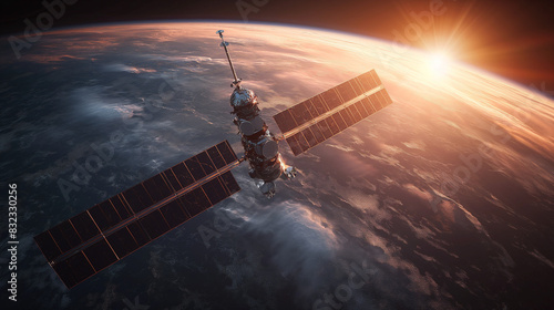 Planet and Space Out of World  background Ai