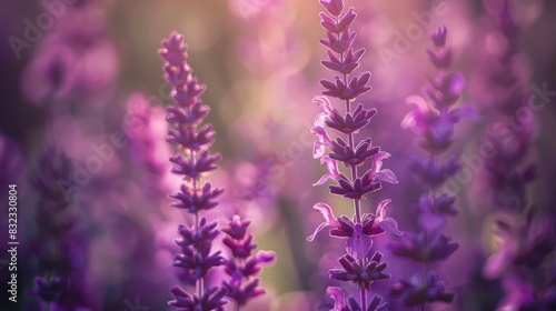 Blooming Forest Sage Salvia nemorosa