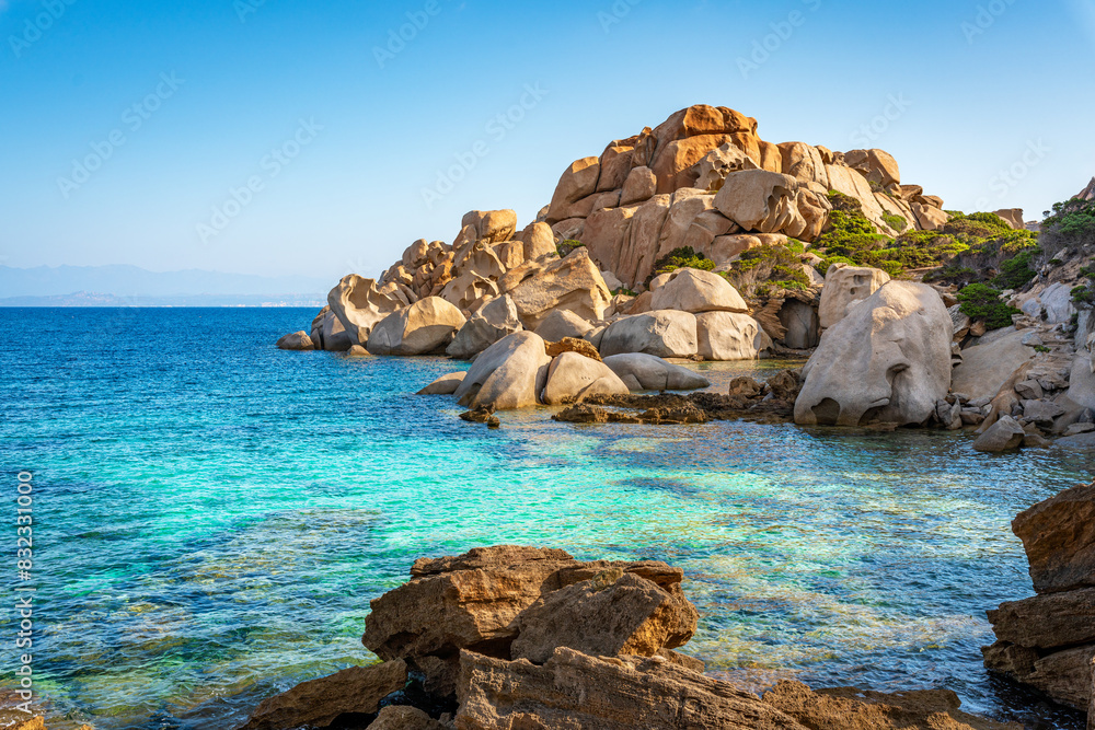 Sardinia, italian island in mediterranean sea