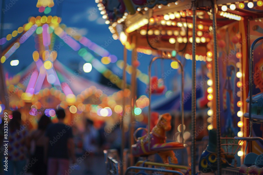 Summer festival fair outdoor weekend event with vibrant colors generative AI Summer festival fair outdoor weekend event with vibrant colors generative AI