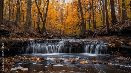 A tiny cascade in the woods