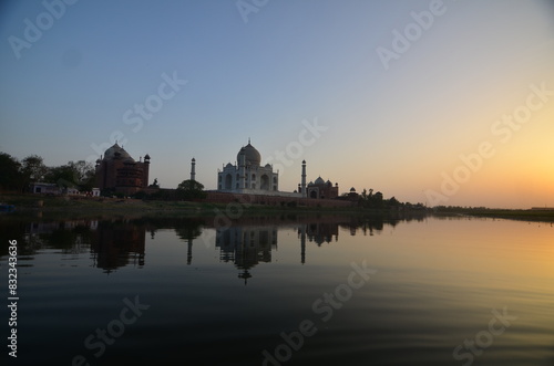 Taj Mahal Agra UNESCO World Heritage Site Seven Wonders of the World © aswita