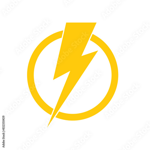 Lightning bolt vector icon. vector illustration. EPS 1o/AI