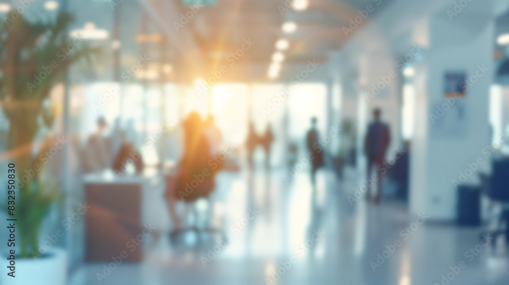 Φωτογραφία unschrfer Büro Hintergrund, büro, architektur, raum, licht, business, glas, fens