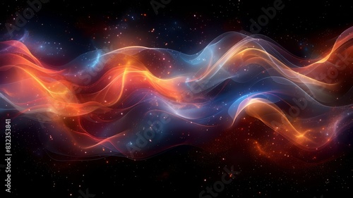 Computer Generated Wave in Space