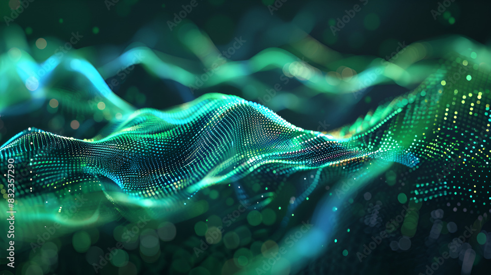 Motion Abstract background, wave curve Digitally generated abstract ...