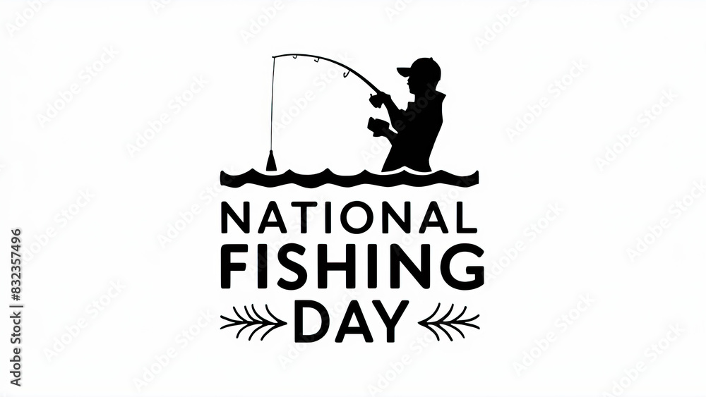 Fishing Day, National Go Fishing Day, National Go Fishing Day poster, social media poster, 
happy National Go Fishing Day, Fishing boat,  june 18, family fishing day, poster, post, banner, Fish, card,