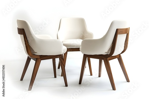 Minimalist Dining Chairs in Clean White Interior Design