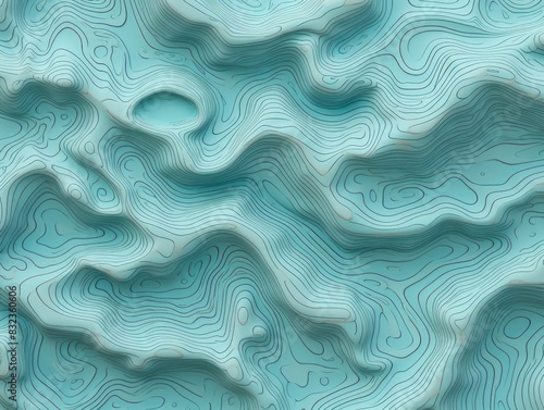 Terrain map pearl contours trails, image grid geographic relief topographic contour line maps  © Lukas