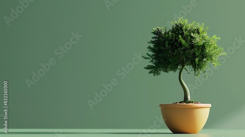 A potted plant in a room with beautiful background